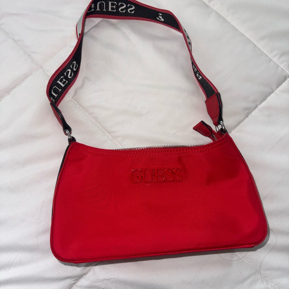 Guess Bold Red Shoulder Bag